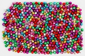 Korálky kulaté 5mm, 40g - metalické mix