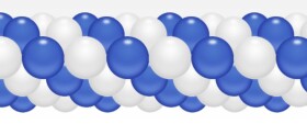 Balónková girlanda modro-bílá 3 m balonky.cz Balónková girlanda modro-bílá 3 m balonky.cz