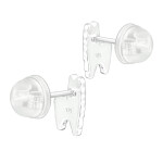 LUNICA Stříbrné náušnice LAMA 0342