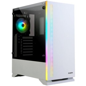 Zalman S5 WHITE bílá / ATX/mATX/Mini-ITX / USB 3.0 + 2x USB 2.0/ 1x120mm + 1x120mm RGB / bez zdroje / průhledná bočnice (S5 WHITE)