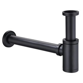 CERANO Sifon umyvadlový - 5/4" - mosaz - DN32/250 mm - černá matná