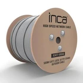 INCA Síťový kabel Cat7 500 m šedá / Síťový kabel / S/FTP / 10 Gbit/s / AWG23 (ICAT7-500AG)