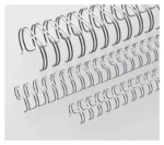 Eurosupplies Vázací hřbet 12,7 mm stříbrný / Vázací hřbet / kroužková vazba 3/1" / 81-100 listů / balení 100 ks