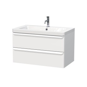 Koupelnová skříňka s umyvadlem Naturel Pavia 85x53x49 cm bílá mat bílá úchytka PAVIA385ZBI PAVIA385ZBI