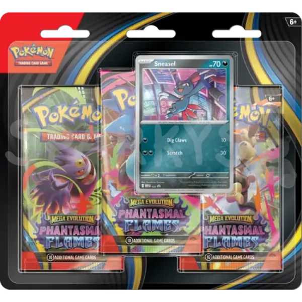 Pokémon TCG: ME02 Phantasmal Flames - 3 Blister Booster - Sneasel