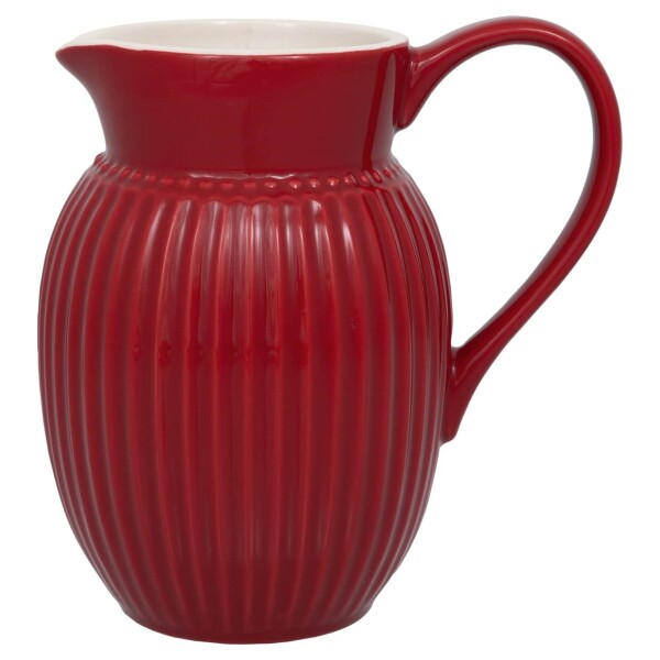 GREEN GATE Džbán Alice Claret Red 0,5 l, červená barva, keramika