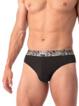 Kalhotky Key MPP 240 A25 Bamboo A'2 M-2XL černo-zelená M