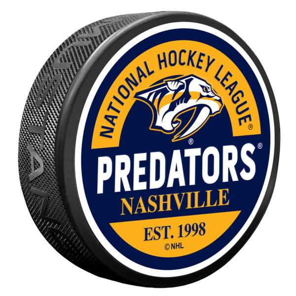 Mustang Puk Nashville Predators NHL Block Textured Puck