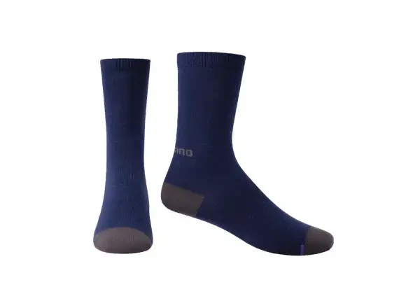 Shimano Performance Wool cyklistické ponožky modrá vel. 41-44