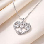 Dárkové Balení Stříbrný náhrdelník Strom života - stříbro 925/1000, Stříbrná 45 cm