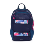 Studentský batoh KARTON P+P OXY Sport - Flowers Blue + etue zdarma