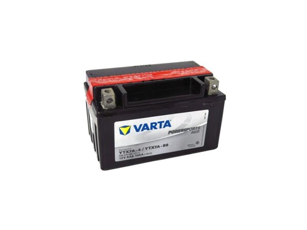 Baterie motocyklová 12V/6Ah VARTA YTX7A-BS - zánovní