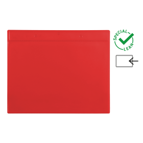 Djois magnetická identifikační kapsa A4, červená, 10 ks