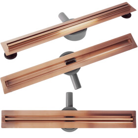 REA - Odtokový žlab Neox Slim pro Brushed Copper 80 REA-G4807