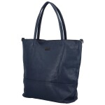 Nadčasová velká dámská koženková kabelka Laurencie, tmavě modrá