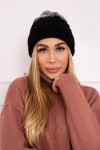 Fleecová čepice Ilona K218 černá+šedá UNI