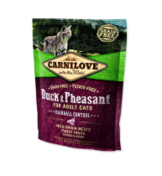 Carnilove Cat Duck&Pheasant Adult Hairball Contr 400g