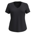 Dámské merino tričko s krátkým rukávem SMARTWOOL Women's Active Ultralite V-Neck Short Sl, Black velikost: XS