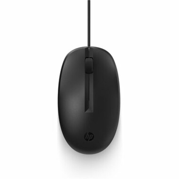 HP 125 Wired Mouse černá / drátová myš / optická / 3 tlačítka / 1200 dpi / USB-A / 1.8m (265A9UT)