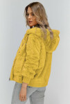 Žlutá plyšová bunda kapucí model 7835925 Žlutá Libland