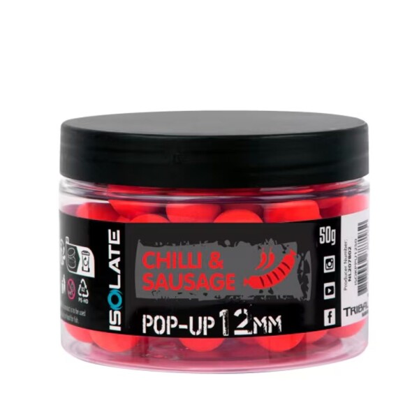 Shimano Boilies Isolate Pop-Up Chilli Sausage fluo Red,Shimano Boilies Isolate Pop-Up Chilli Sausage fluo Red