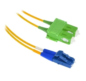 XtendLan FO patch LC-SC/APC / Optický patch kabel / 1 m / 9/125 Singlemode / Duplex / G.657.A1 / LS0H (FOP-LCSCA-D-1-9-A1)