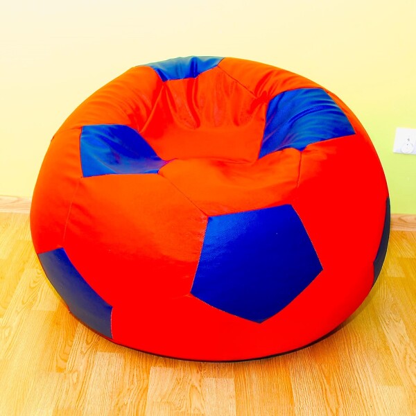 FRONTI Sedací vak - míč 80 cm - červená + modrá