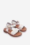 Klasické dětské sandály Bílé Izzy 36