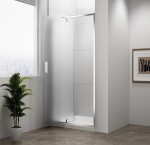 POLYSAN - EASY sprchové dveře otočné 880-1020, sklo Brick EL1738