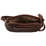 Stylová dámská koženková crossbody kabelka Giada, coffee