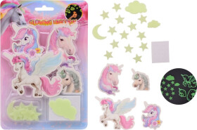 Svítící jednorožci na zeď - Johntoy