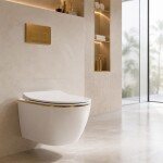 REA - Závěsná WC mísa Carlo Mini Tornado NF GOLD EDGE REA-C6806