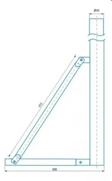 CSAT ST900 / Stojan pro reproduktor / kovová trojnožka / výška 90 cm (ST900)
