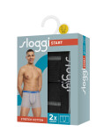 Pánské boxerky Start Short C2P box BLACK černé 0004 SLOGGI BLACK