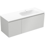 MEXEN/S - Orio koupelnová skříňka 120 cm s umyvadlem Vela pravá, 1S, 1D, šedá mat/bílá mat 91A13-12047-3-BBFF62-W23P01