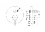 PAFFONI - Stick Baterie pod omítku pro 2 spotřebiče, chrom SKBOX015CR