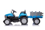 Mamido Dětský elektrický traktor s vlečkou Farm 24V 2x45W modrý