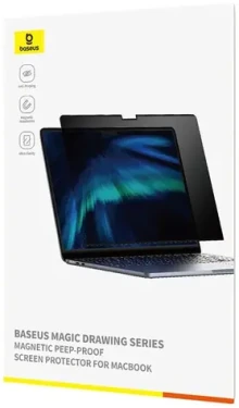 Baseus ochranné tvrzené sklo Magic Drawing pro Apple MacBook Pro 13" (2022) + čisticí sada (P40012303201-00)