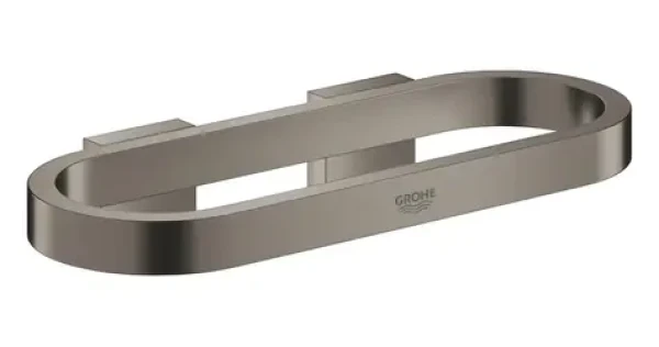 Grohe Držák na ručník kartáčovaný Hard Graphite / Držák na ručník / Kov / Skryté upevnění / 200 mm (41035AL0)