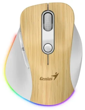 GENIUS Ergo 9000S Pro barva borovice / optická / 2400 dpi / bezdrátová / 6 tlačítek / RGB (31030039407)