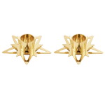 Georg Jensen Pozlacený svícen Taper – set 2 ks, zlatá barva, kov