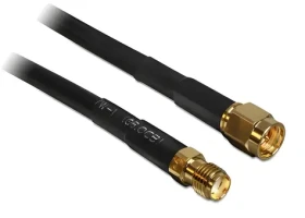 Delock SMA (M) - SMA (F) 5 m / Anténní kabel / CFD200 / low loss (88444)