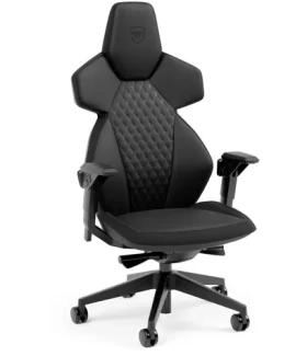 Noblechairs DAWN černá / Herní židle / syntetická kůže / nastavitelná / pojezdová kolečka / nosnost 110 kg (NBL-DAW-FL-BLK)