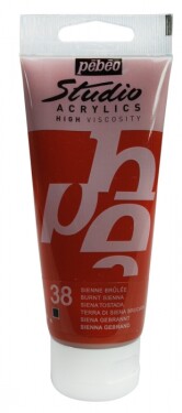 Akrylová barva Pébéo Studio Acrylic 100 ml - 038 sienna pálená