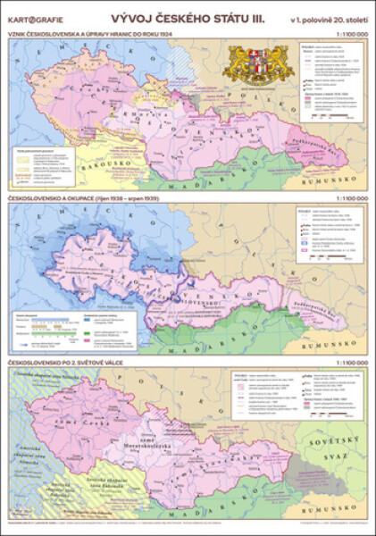 Vývoj českého státu III. polovině 20. stol.) školní nástěnná