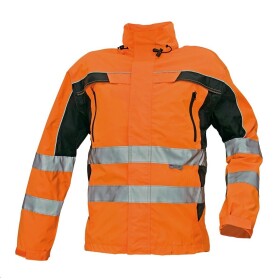 CRV Cerva Bunda Hi-Vis TICINO integrovaná kapuce voděodolné zipy oranžová DOPRODEJ 2XL - oranžová