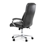 Kancelářské křeslo, houpací mechanismus, šedá ekokůže, KA-F1385 GREY