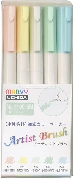Marvy Artist Brush 1100 sada 5 ks BABY