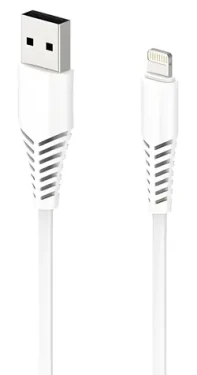 2GO bílá / Datový a nabíjecí kabel / USB-A na Lightning / 1 m (797288)