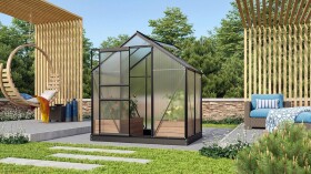 Polykarbonátový skleník – Vitavia Venus 2500, PC 4 mm černý
